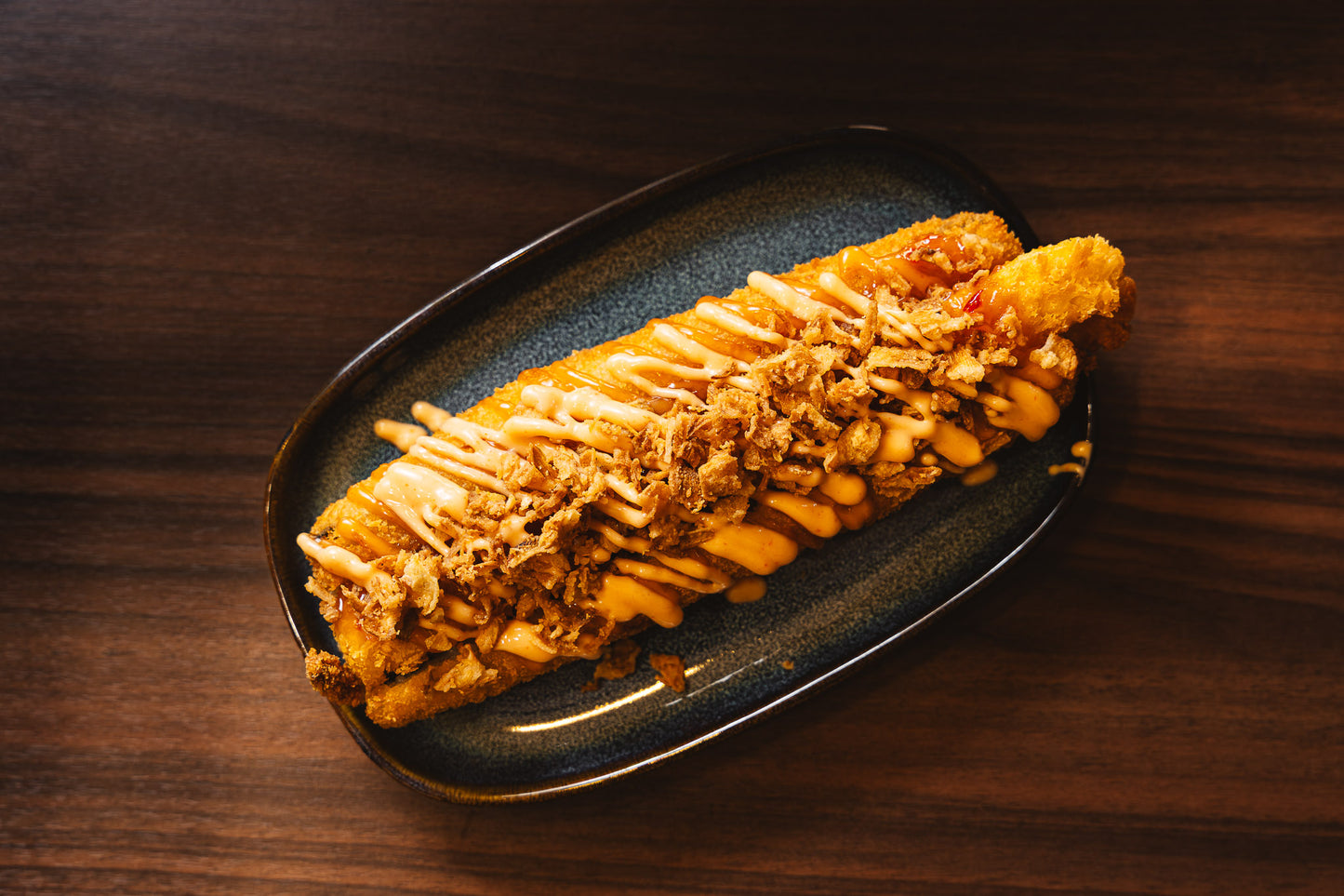 Sandwich tempura de crevettes