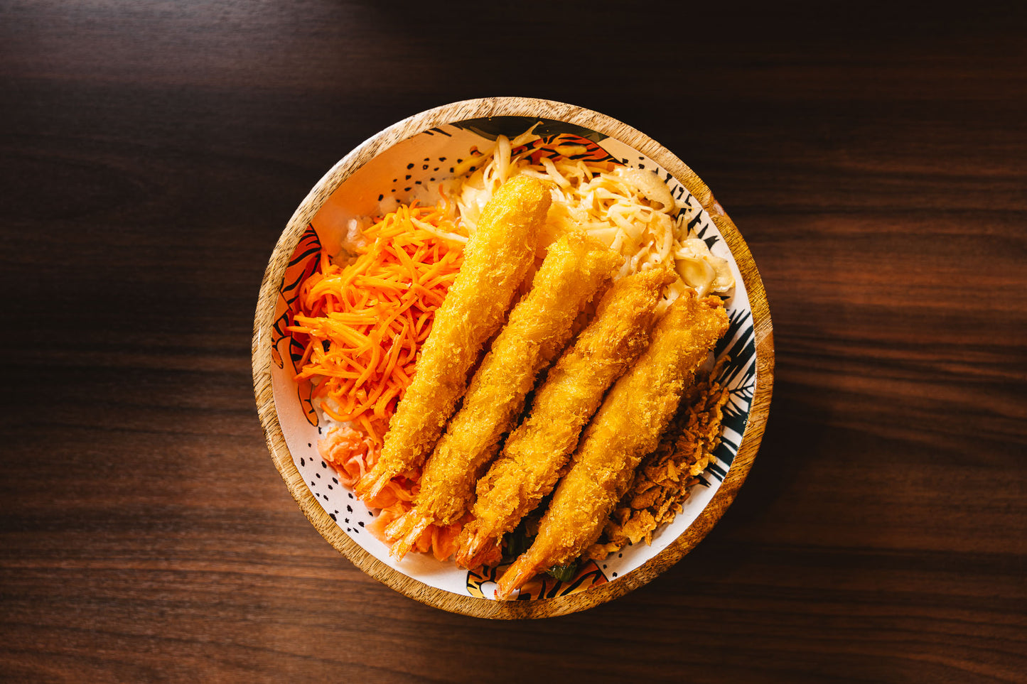 Donburi tempura de crevettes